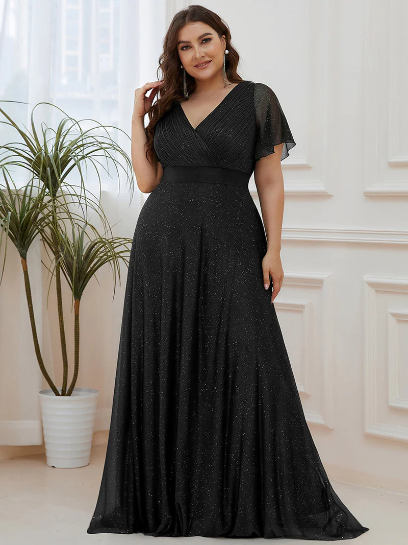 Bal/aftonklänning (50159-S) plus  - 8
