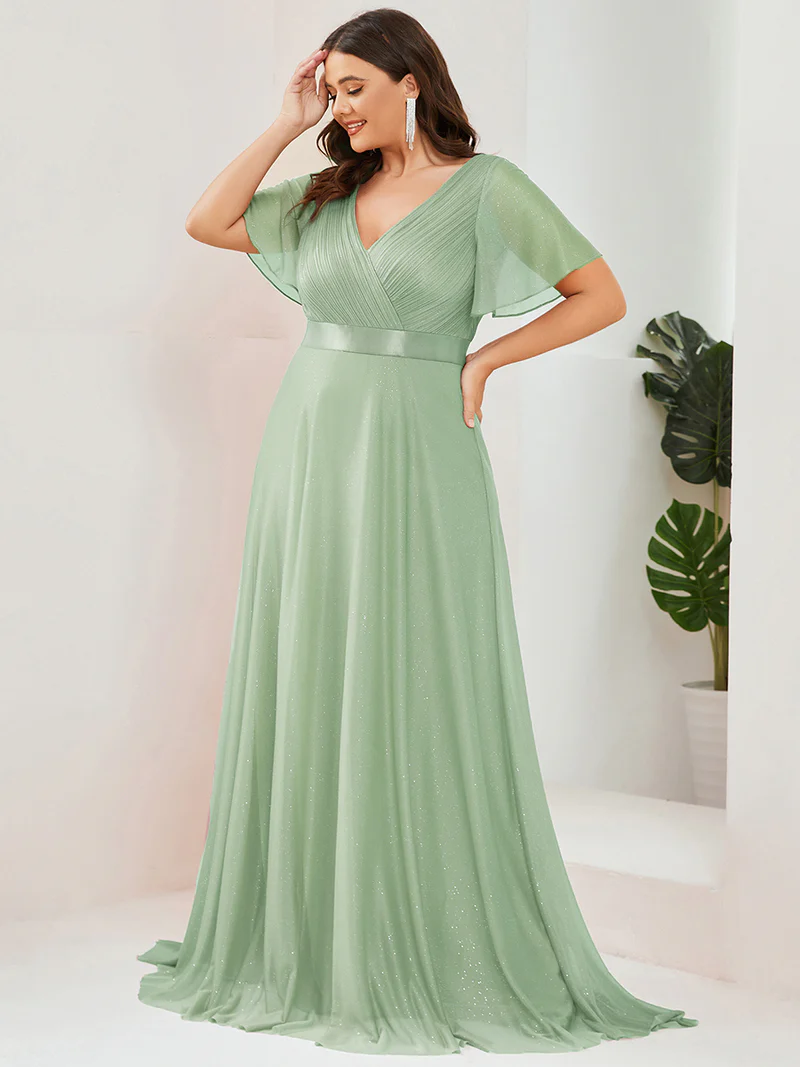 Bal/aftonklänning (50159-S) plus  - 9