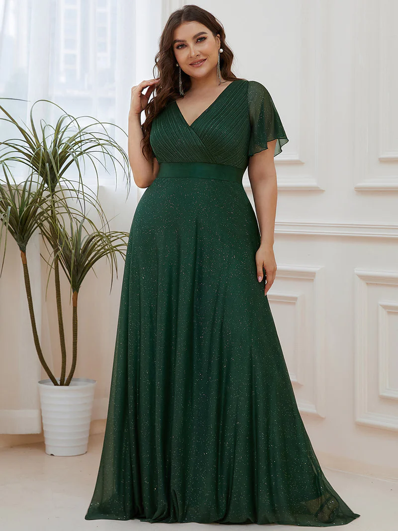 Bal/aftonklänning (50159-S) plus 