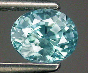 0,63 ct preciosa piedra preciosa de circón azul natural ovalada de 5x4,2 mm