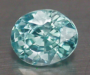 0,63 ct preciosa piedra preciosa de circón azul natural ovalada de 5x4,2 mm - 3