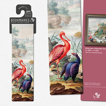Classics : Bookmark Collection - Birds near a Mountain Stream - Dubbelt magnetbokmärke med konstmotiv