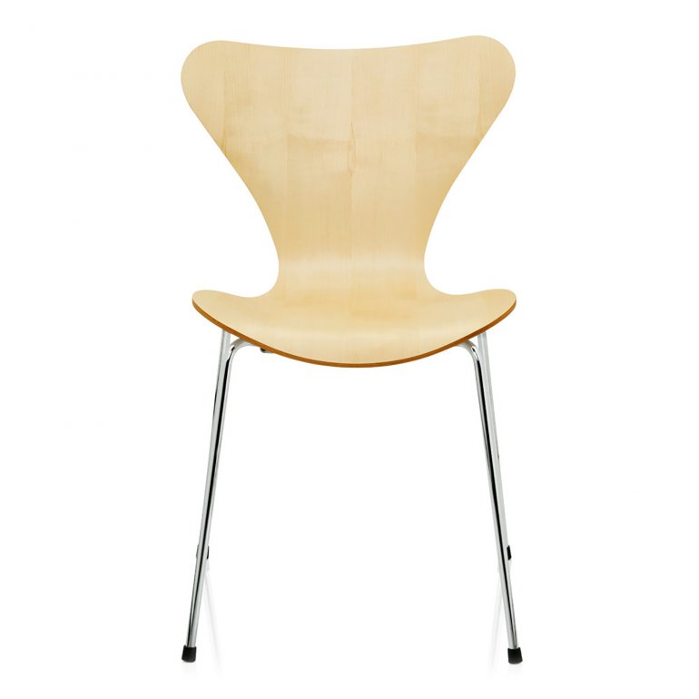 Series 7™ 3107 Chair (Weneer Maple/Chrome) - Design bargain/Disply Item* - Fritz Hansen - 2