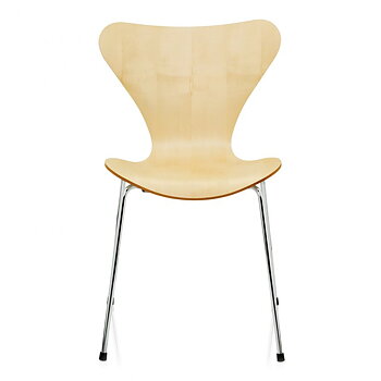 Sjuan 3107 Stol (FanérLönn/Krom) - Designfynd/Skyltex* - Fritz Hansen