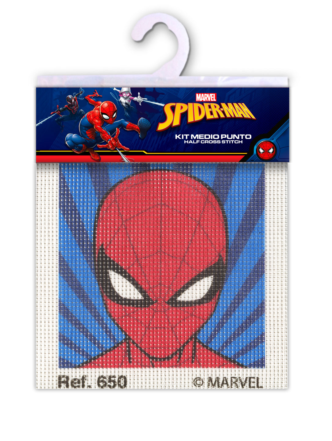 Broderi-Kit "SPIDERMAN" /Marvel - Halva korsstygn