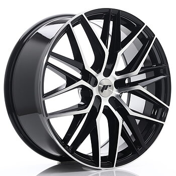 22" JR Wheels JR28 - Glossy Black Machined Face