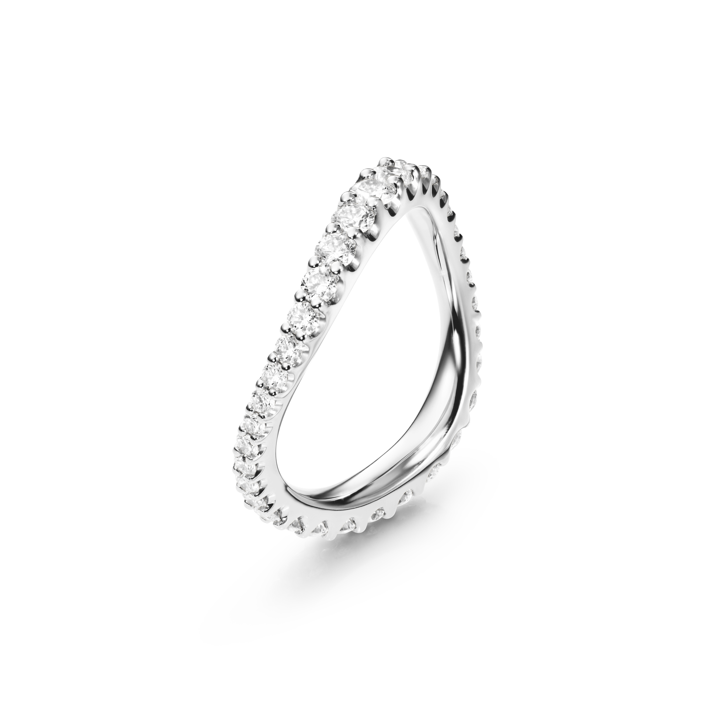 Love Band Vitguldsring Dia Doserad