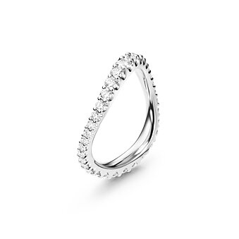 Love Band Hvidguld Ring Dia Doseret