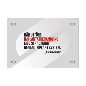 Acrylic sign, swedish