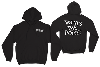JOHNOSSI - HOODIE, WHAT'S THE POINT (BLACK)