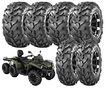 Däckpaket 6X6 Obor Riple 26"