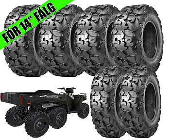 Däckpaket 6X6 Obor Cornelius 26" för 14" fälgar