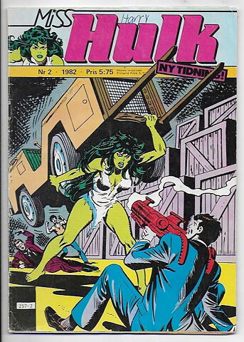 Miss Hulk 1982 Nr 2 GD/VG Namnteckning