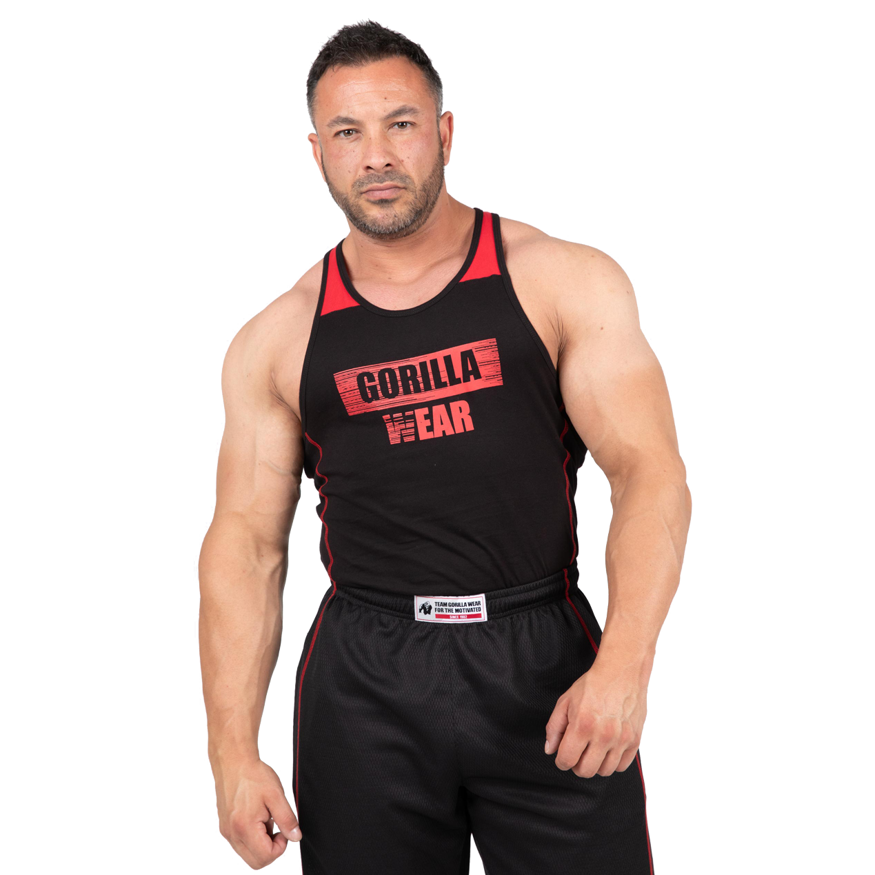 Wallace Tank Top, black/red