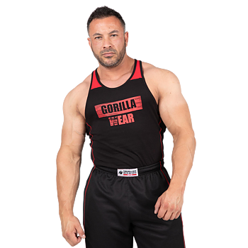 Wallace Tank Top, black/red