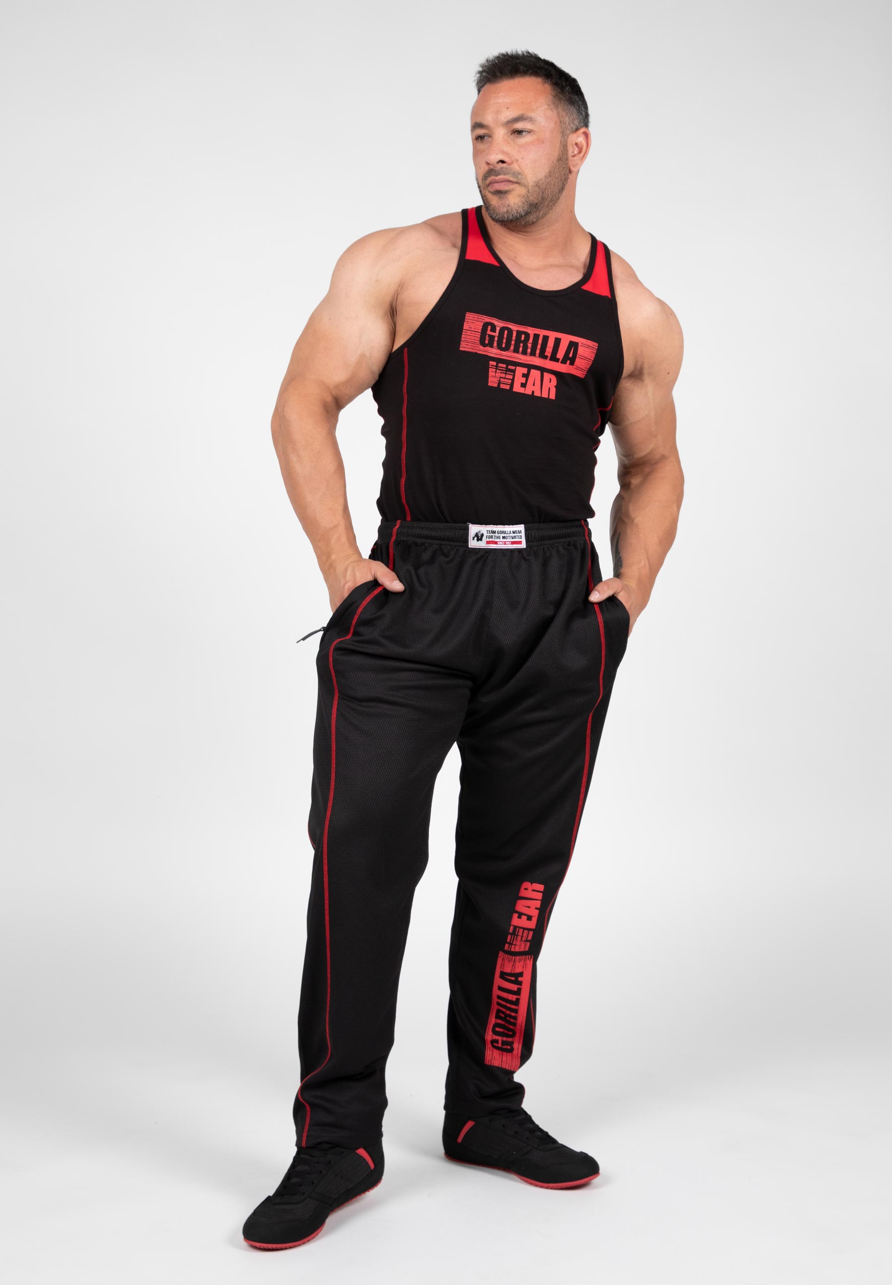 Wallace Tank Top, black/red - 4