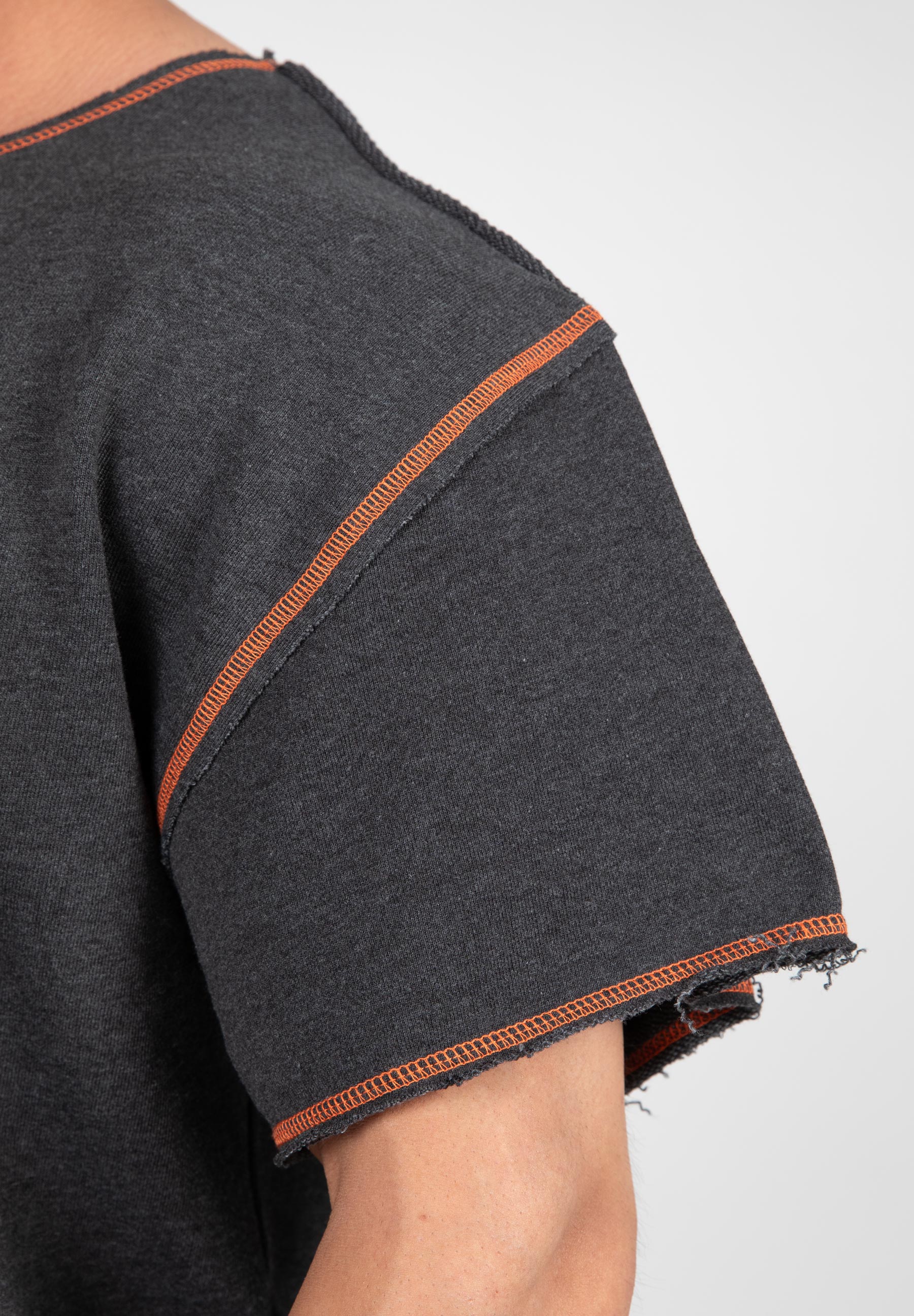 Wallace Workout Top, grey/orange - 7