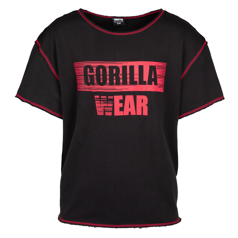 Wallace Workout Top, black/red - 8