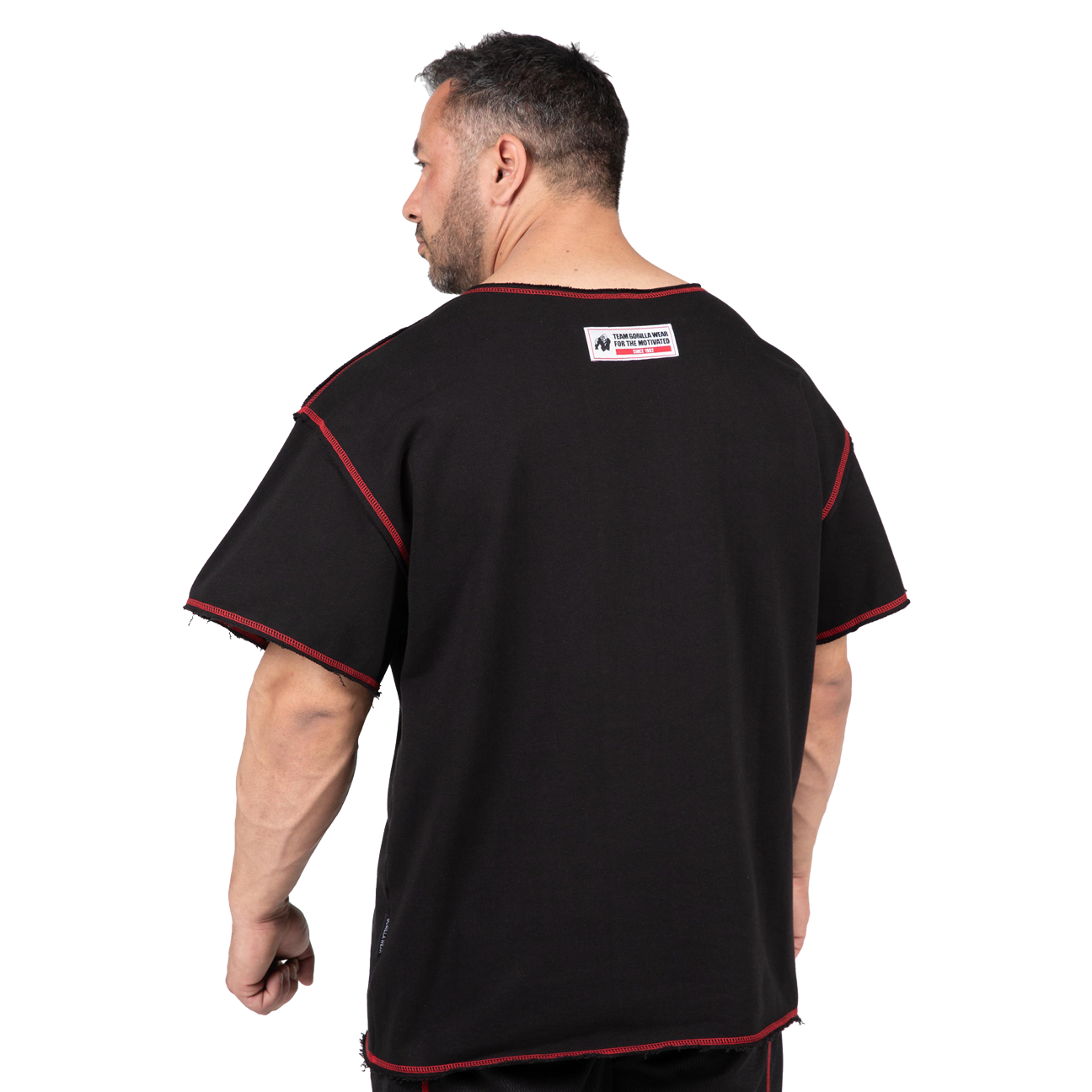 Wallace Workout Top, black/red - 2