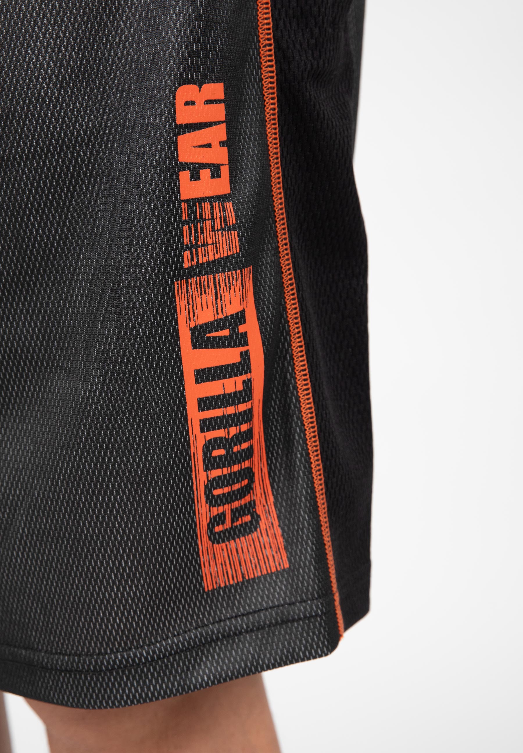 Wallace Mesh Shorts, grey/orange - 5