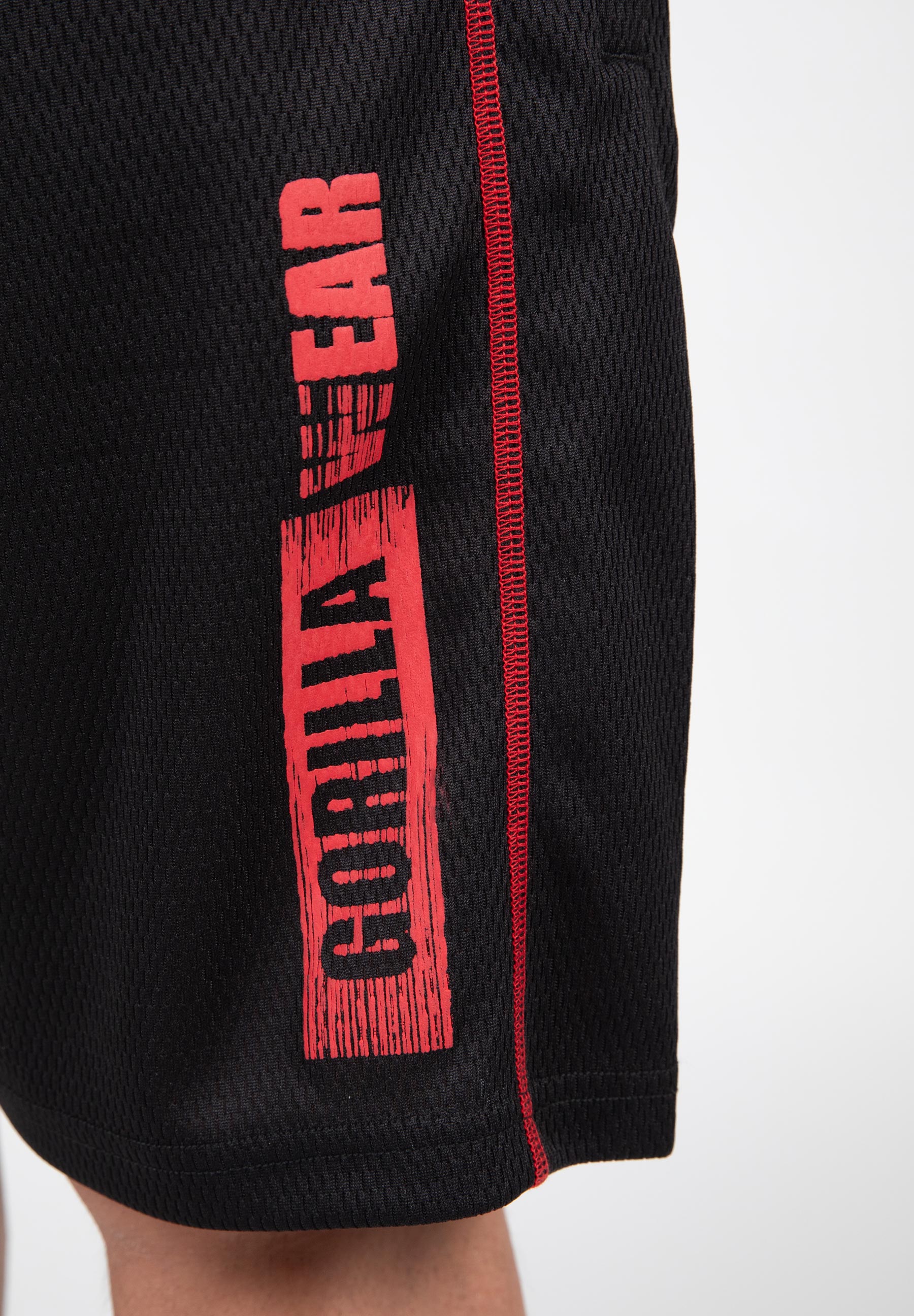 Wallace Mesh Shorts, black/red - 5
