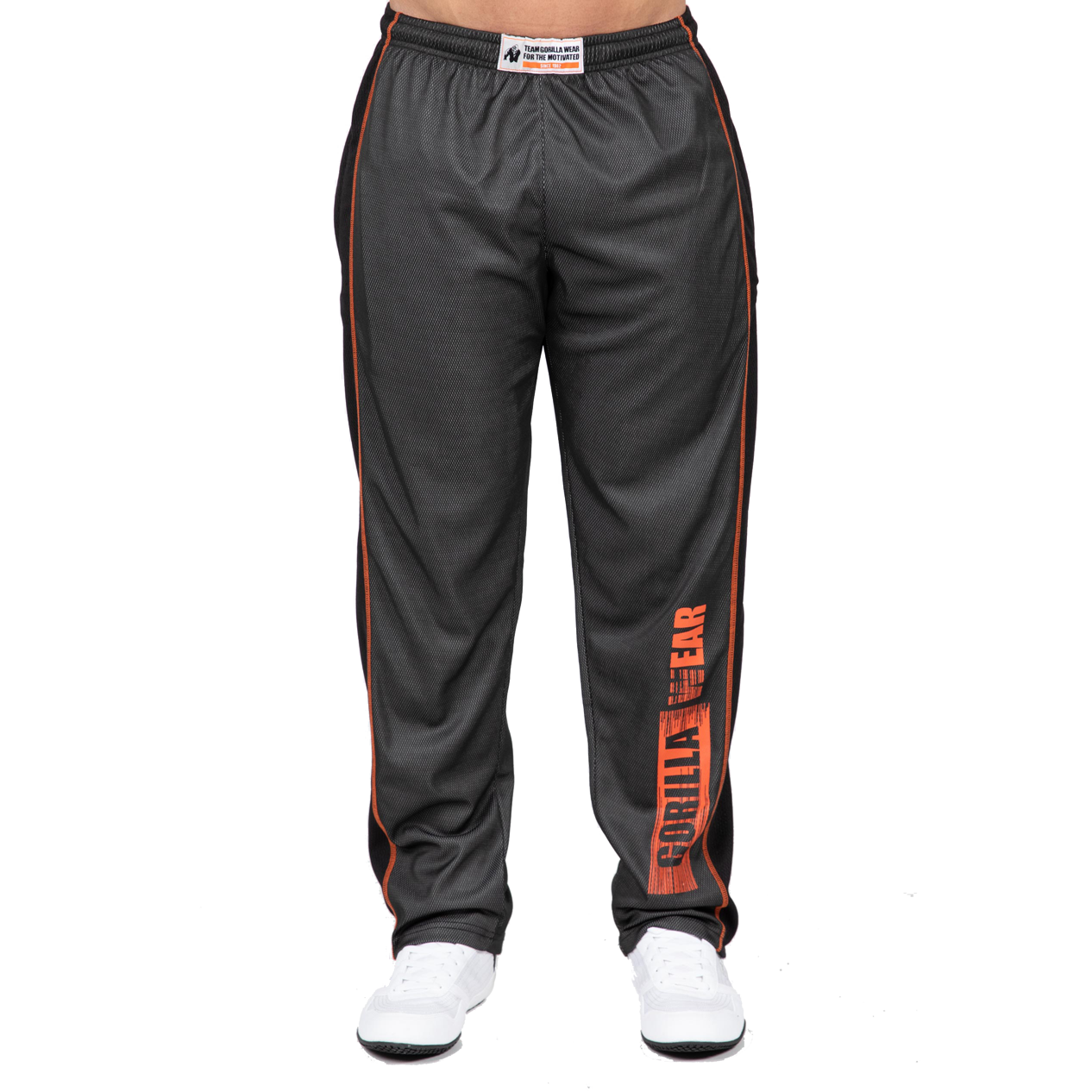 Wallace Mesh Pants, grey/orange - 8