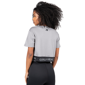 Colby Cropped T-Shirt, grey