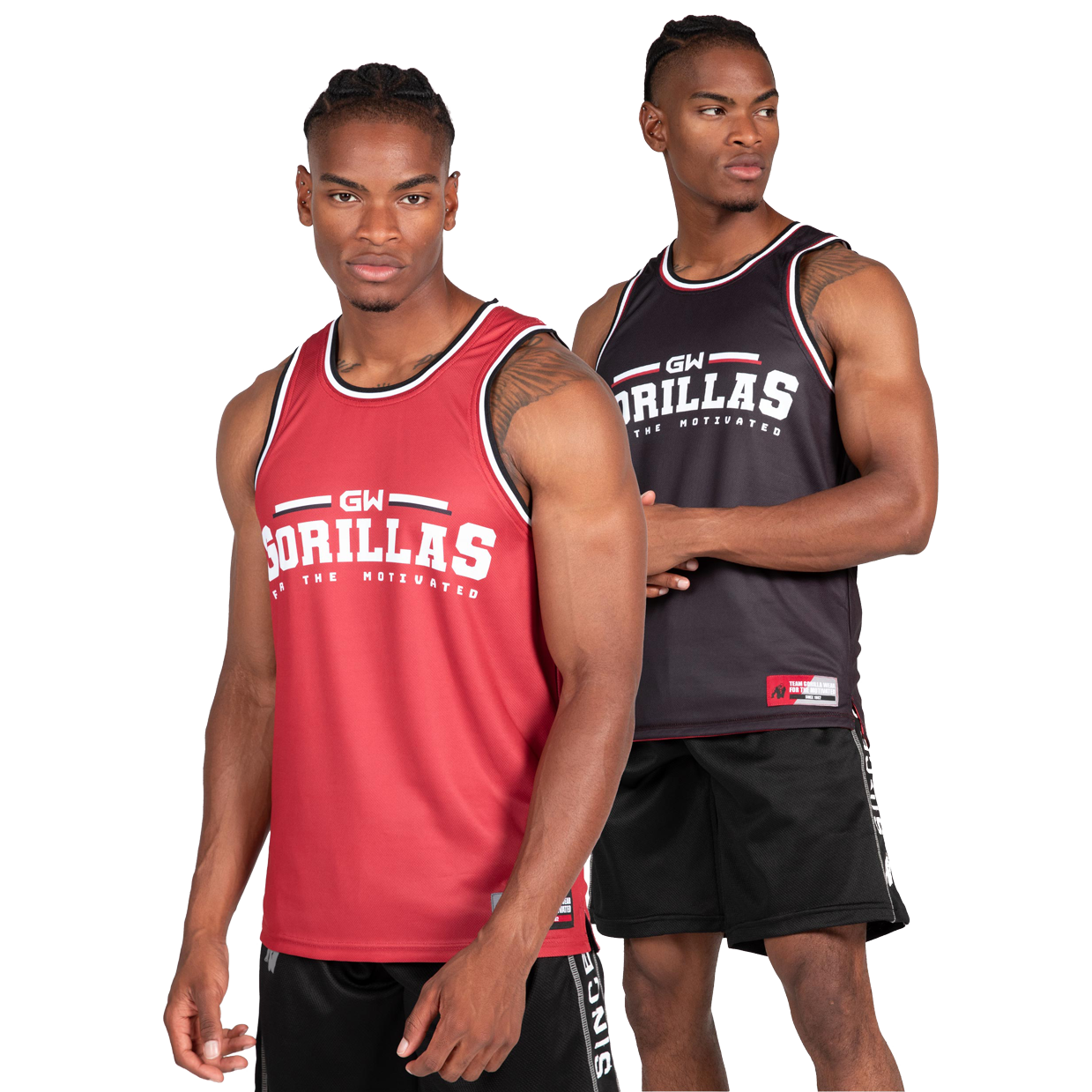 Keene Reversible Tank Top, red/black