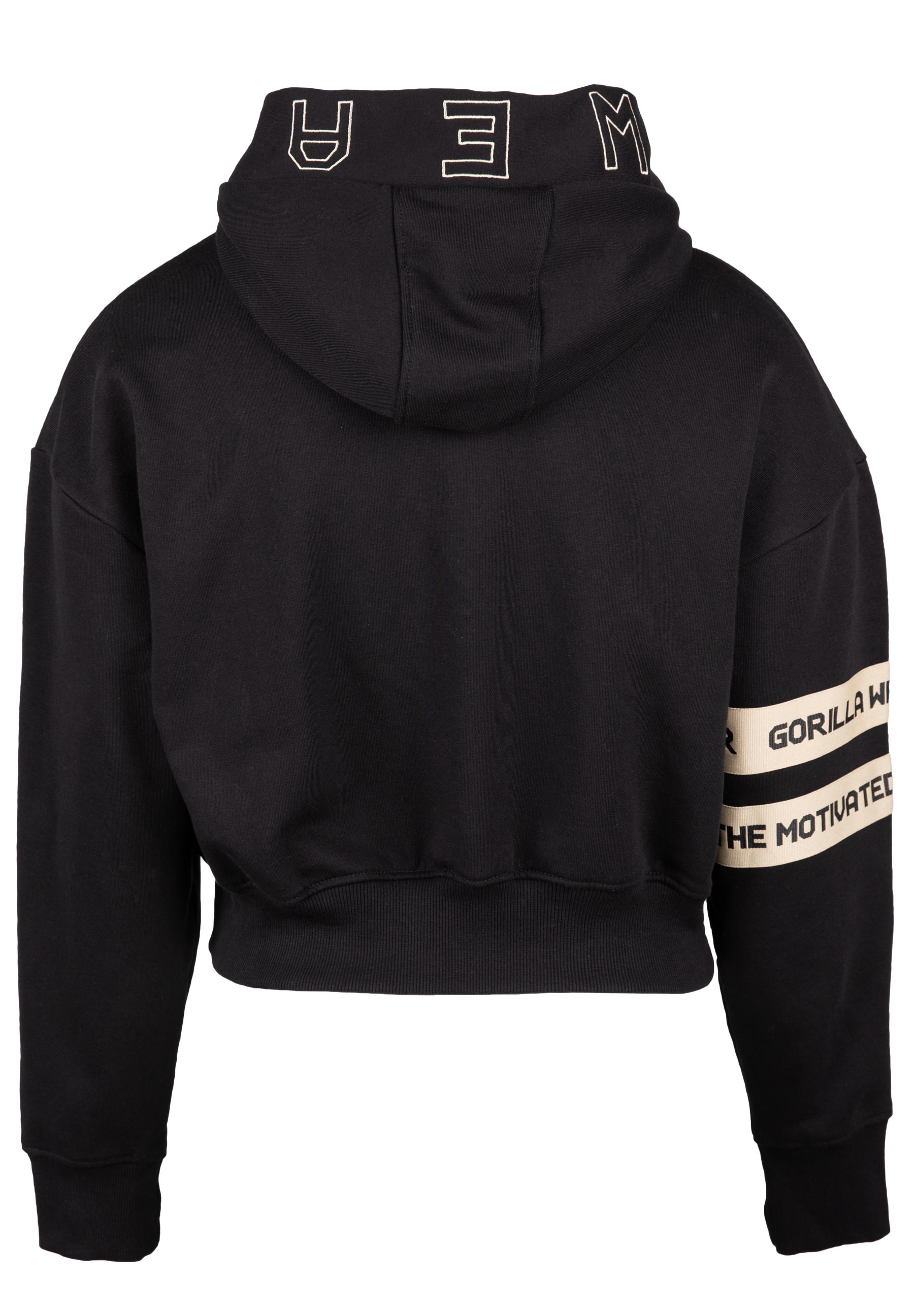 Tracey Cropped Hoodie, black - 8