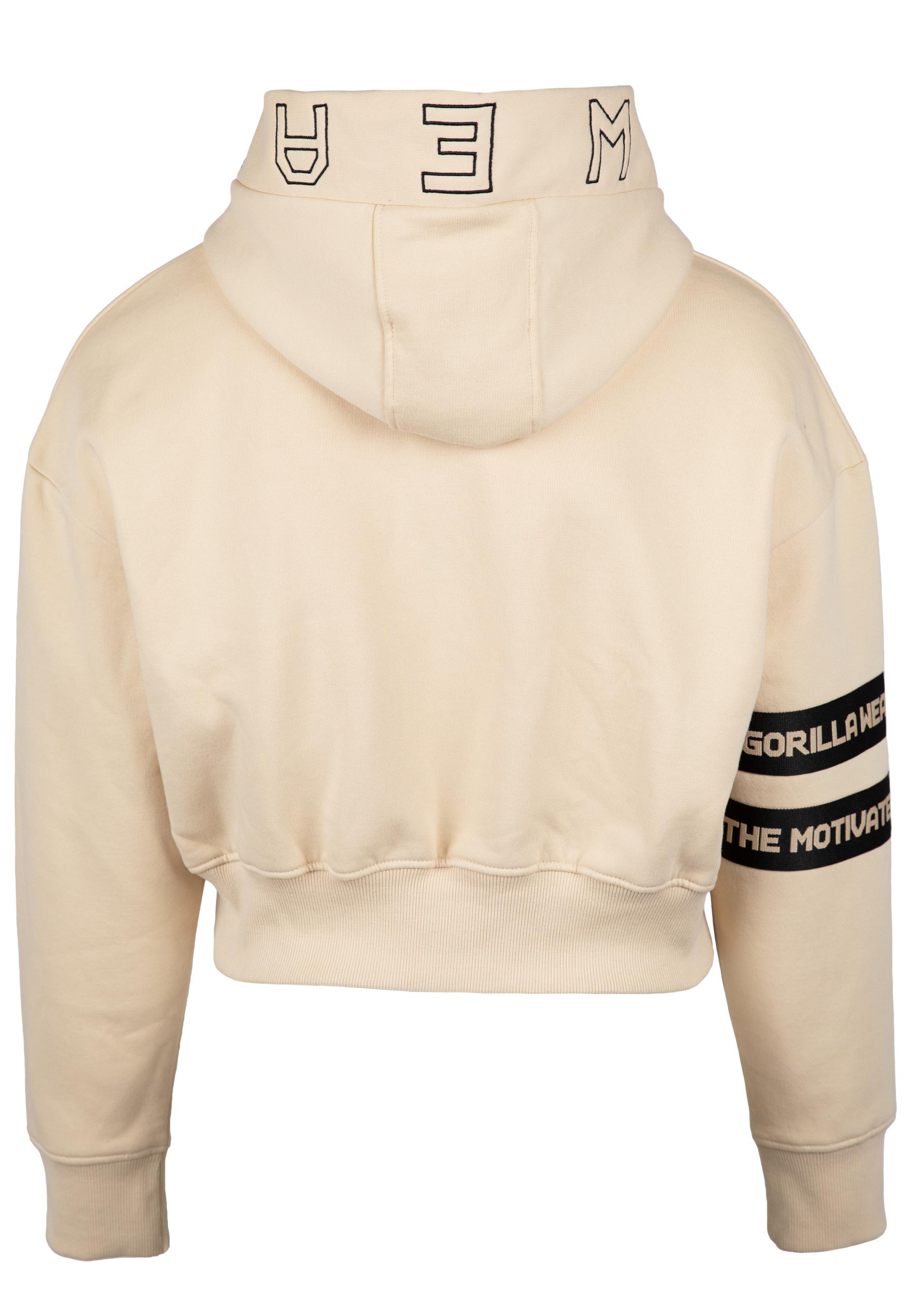 Tracey Cropped Hoodie, beige - 8