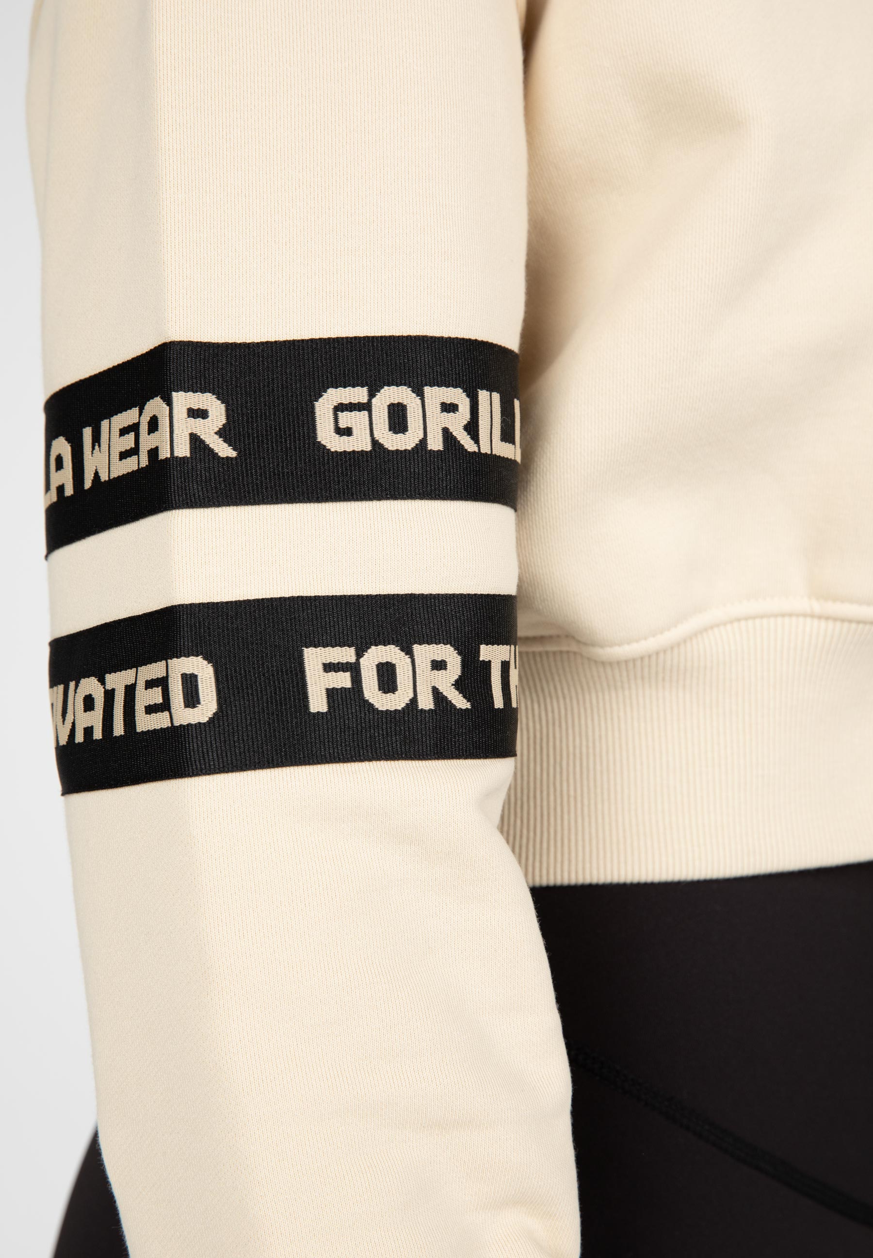 Tracey Cropped Hoodie, beige - 5