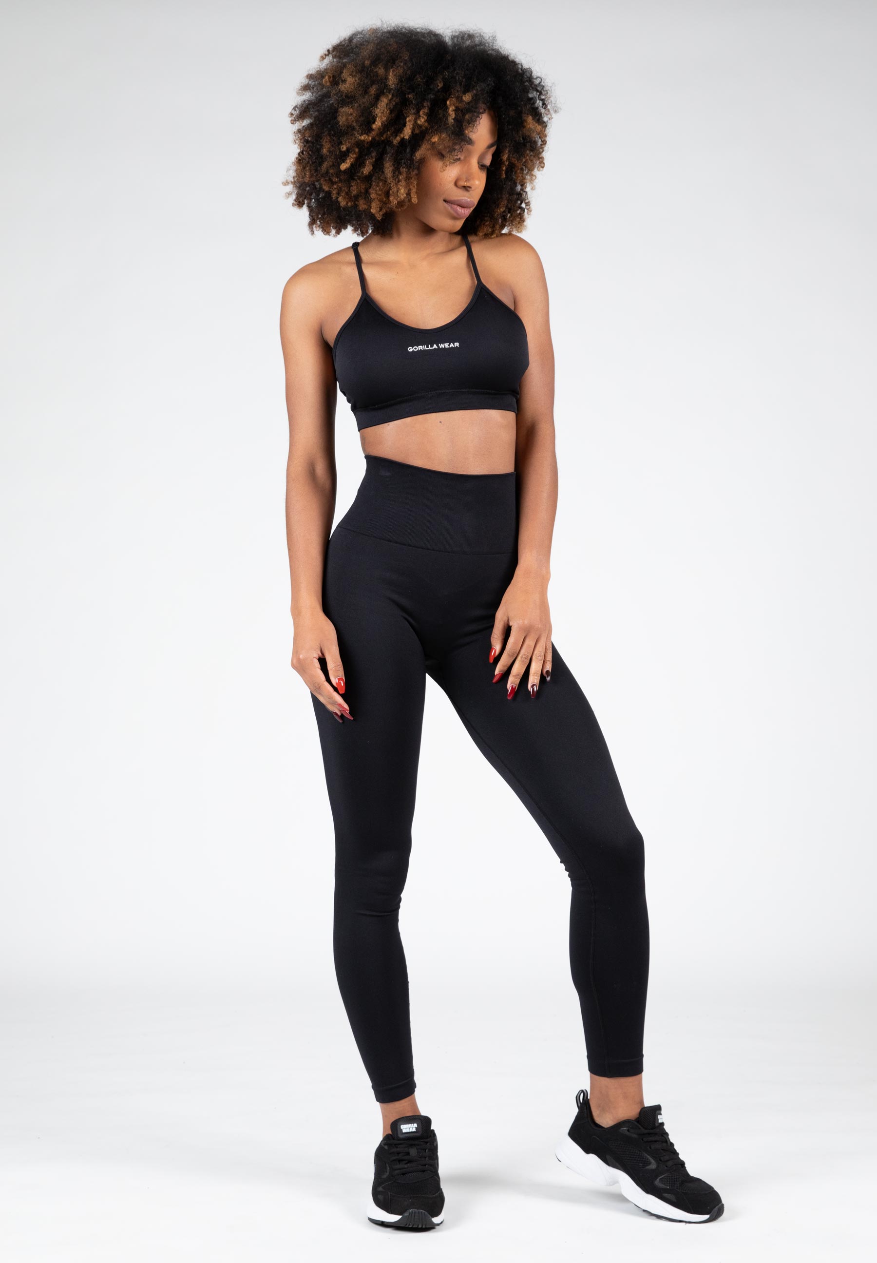 Quincy Seamless Sports Bra, black - 8