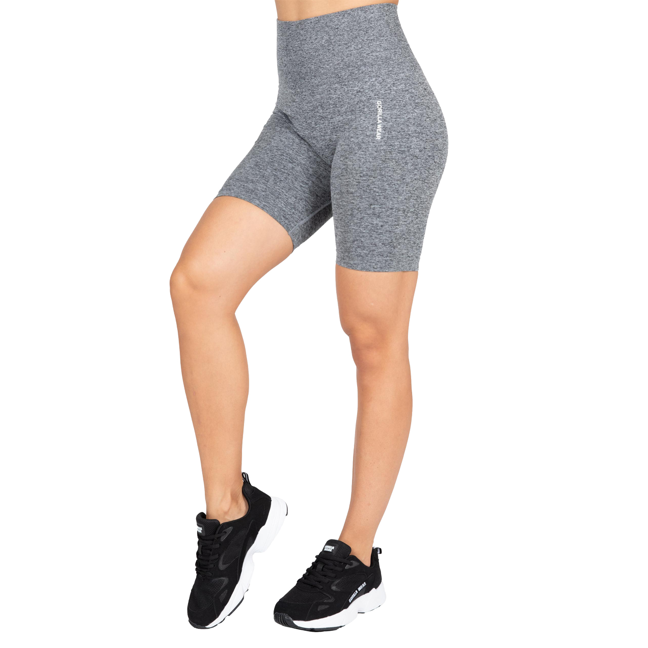 Quincy Seamless Cycling Shorts, grey melange