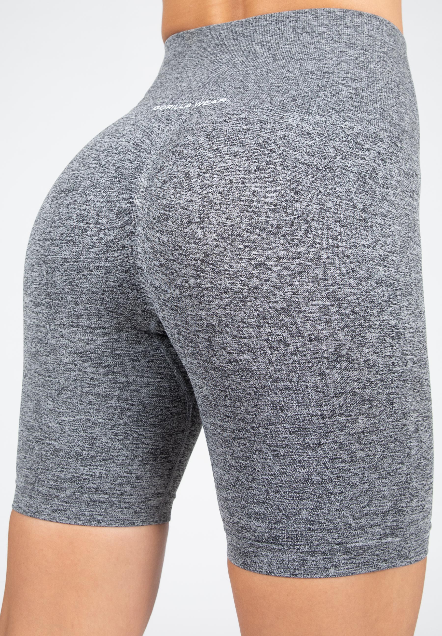 Quincy Seamless Cycling Shorts, grey melange - 5
