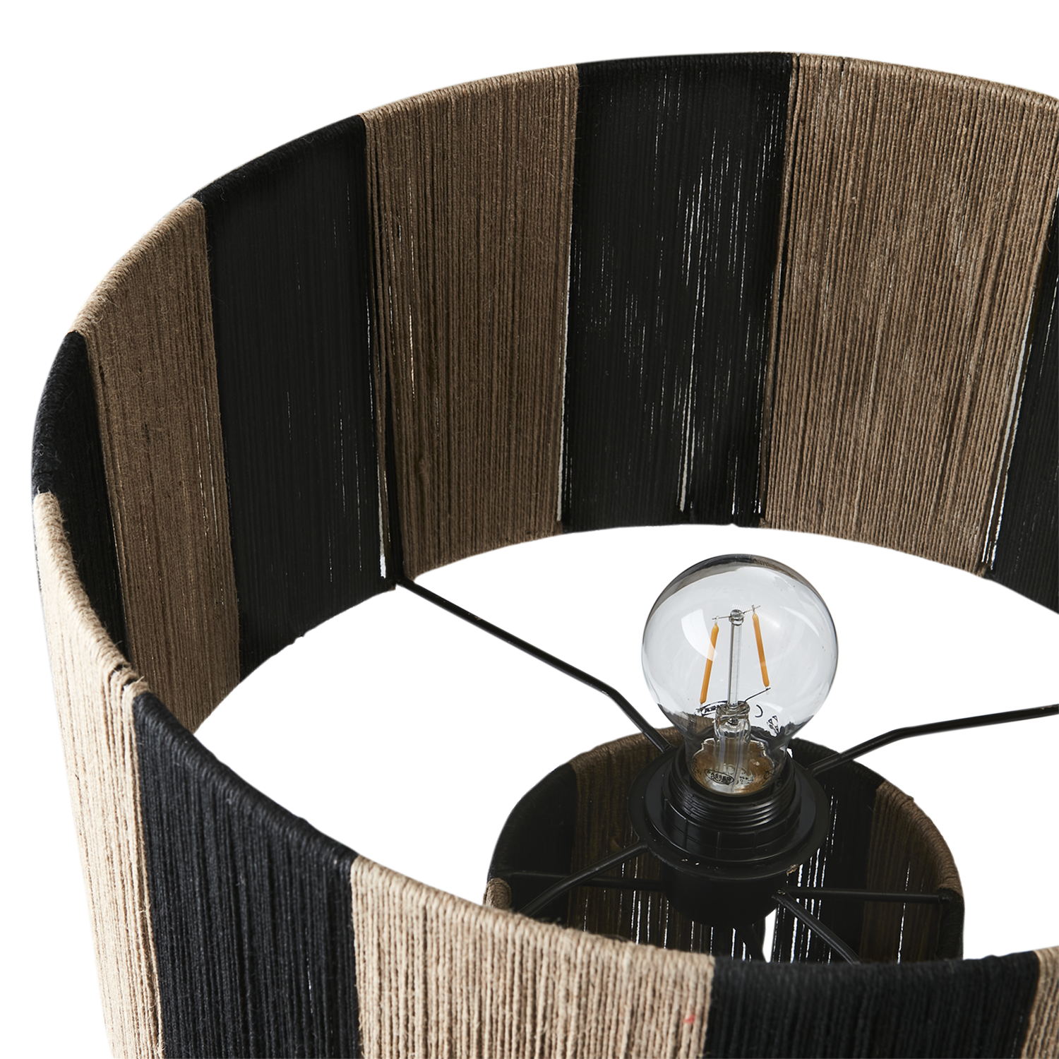 Jullan Bordslampa Svart/natur 16/31xh49cm - 3
