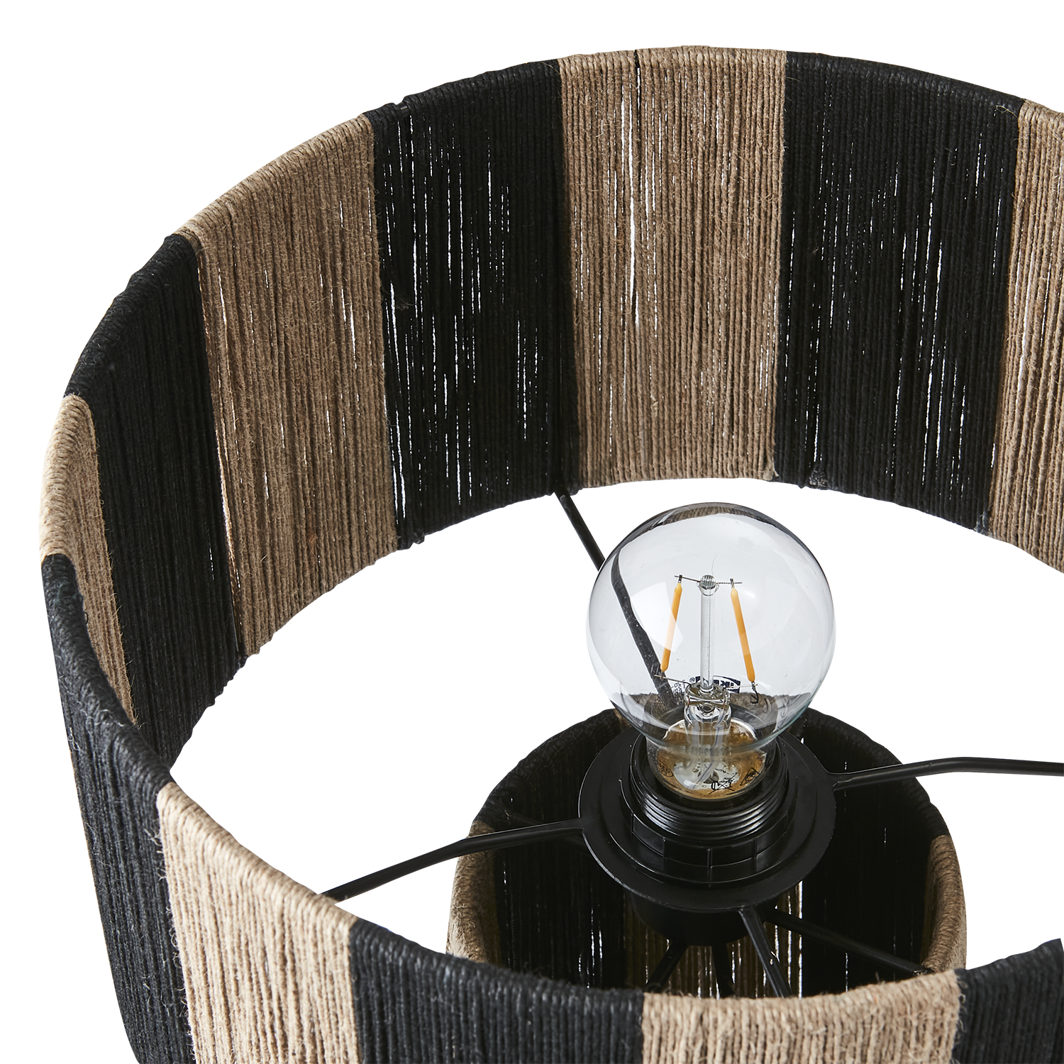 Jullan Bordslampa Svart/Natur 