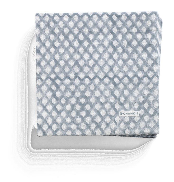 Chamois Pappersservetter Cashmere Blue 40x40