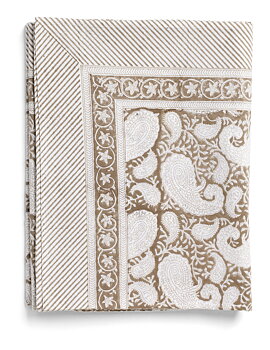 Chamois Duk Big Paisley Light Brown 
