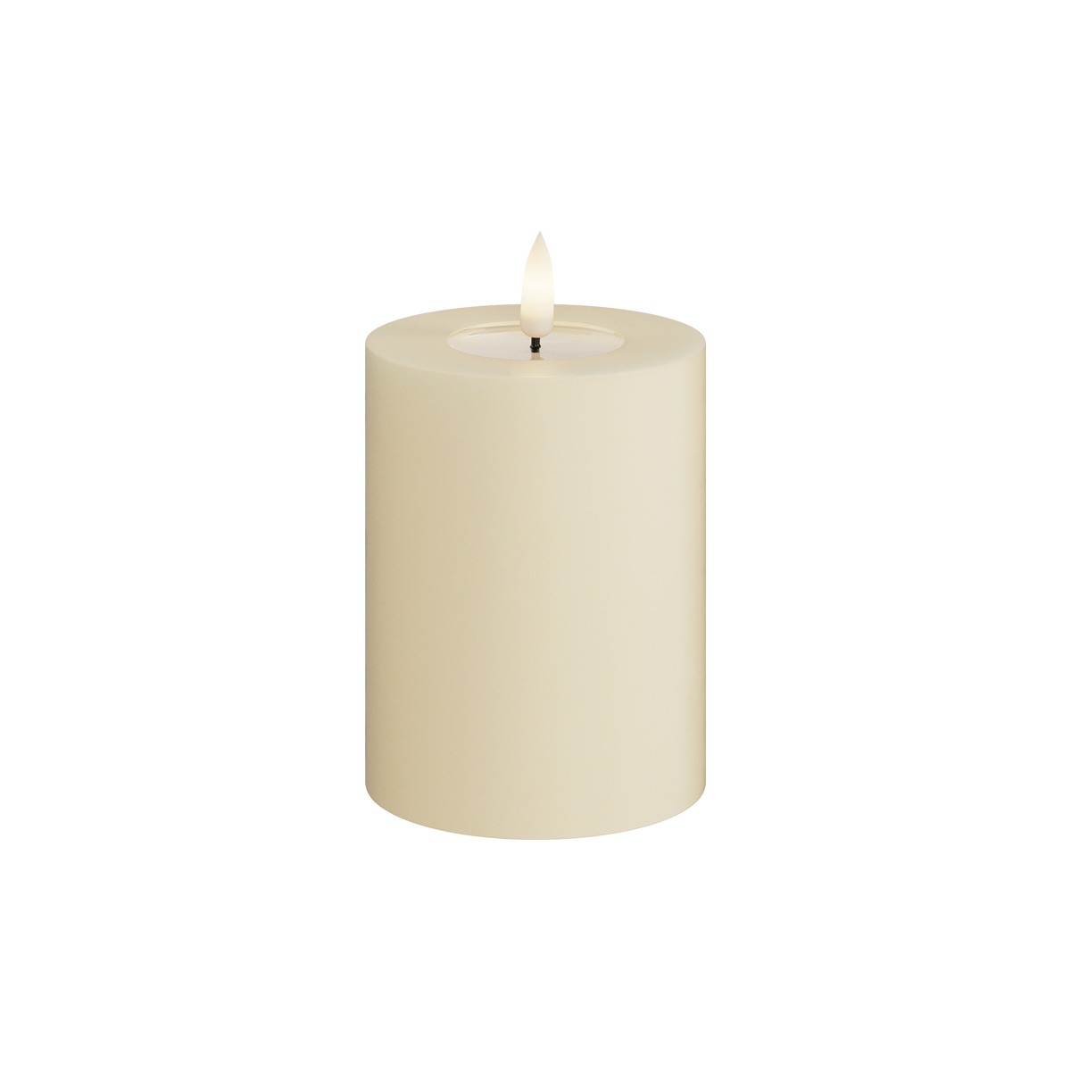 Cream Blockljus 7,5 * 10 cm