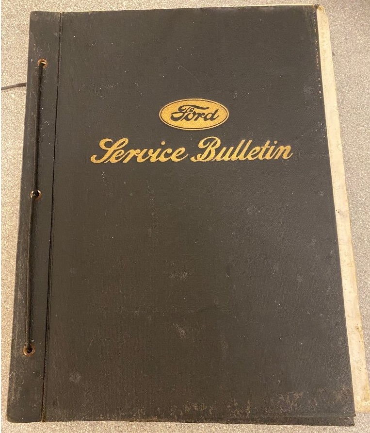 1928 - 1933 Ford Model A, AA, B och V8 Service Bulletin - 2
