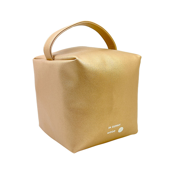 In Sunny Mood -  Sunny Square Cosmetic Bag Gold