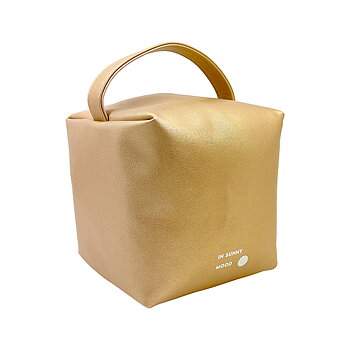 In Sunny Mood -  Sunny Square Cosmetic Bag Gold