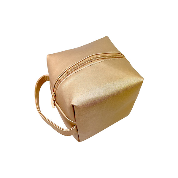 In Sunny Mood -  Sunny Square Cosmetic Bag Gold - 3