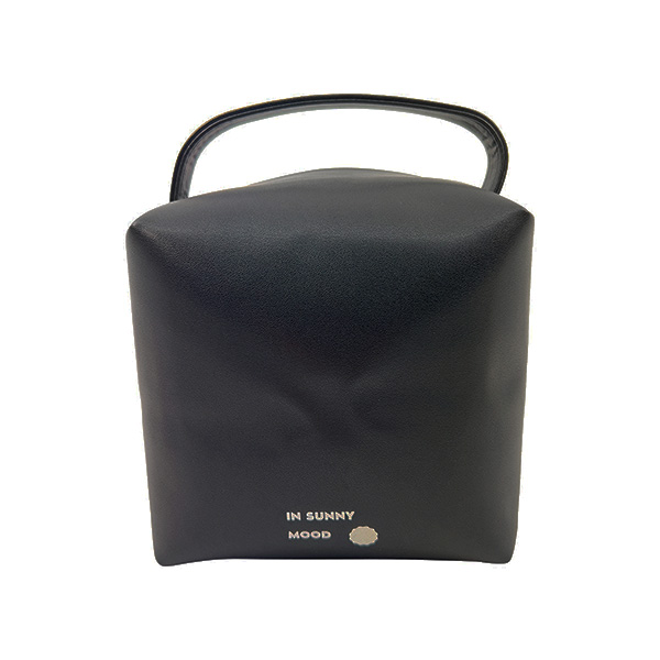 In Sunny Mood -  Sunny Square Cosmetic Bag Black - 3