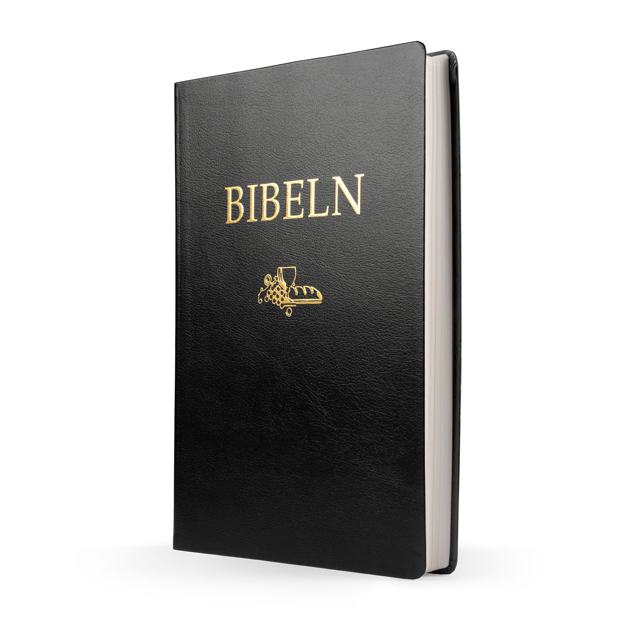 Folkbibeln 2015 Storstilsbibeln i A4- svart cabraskinn