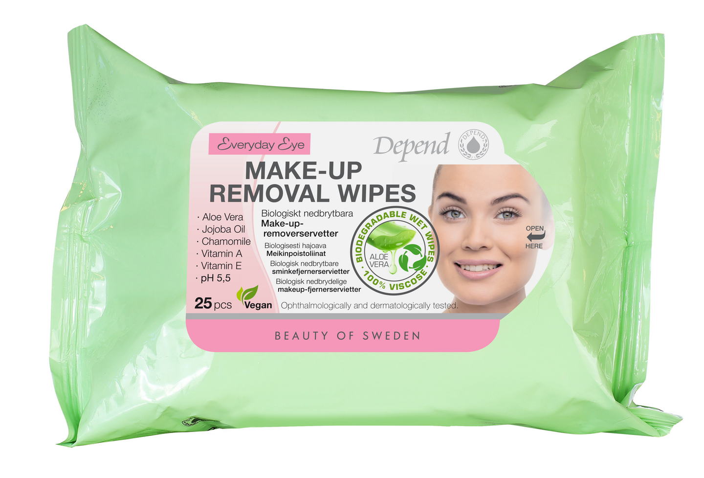 Depend Make-Up Removal Wipes 25 st