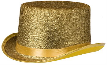 Hatt guldglittrig - Nyår