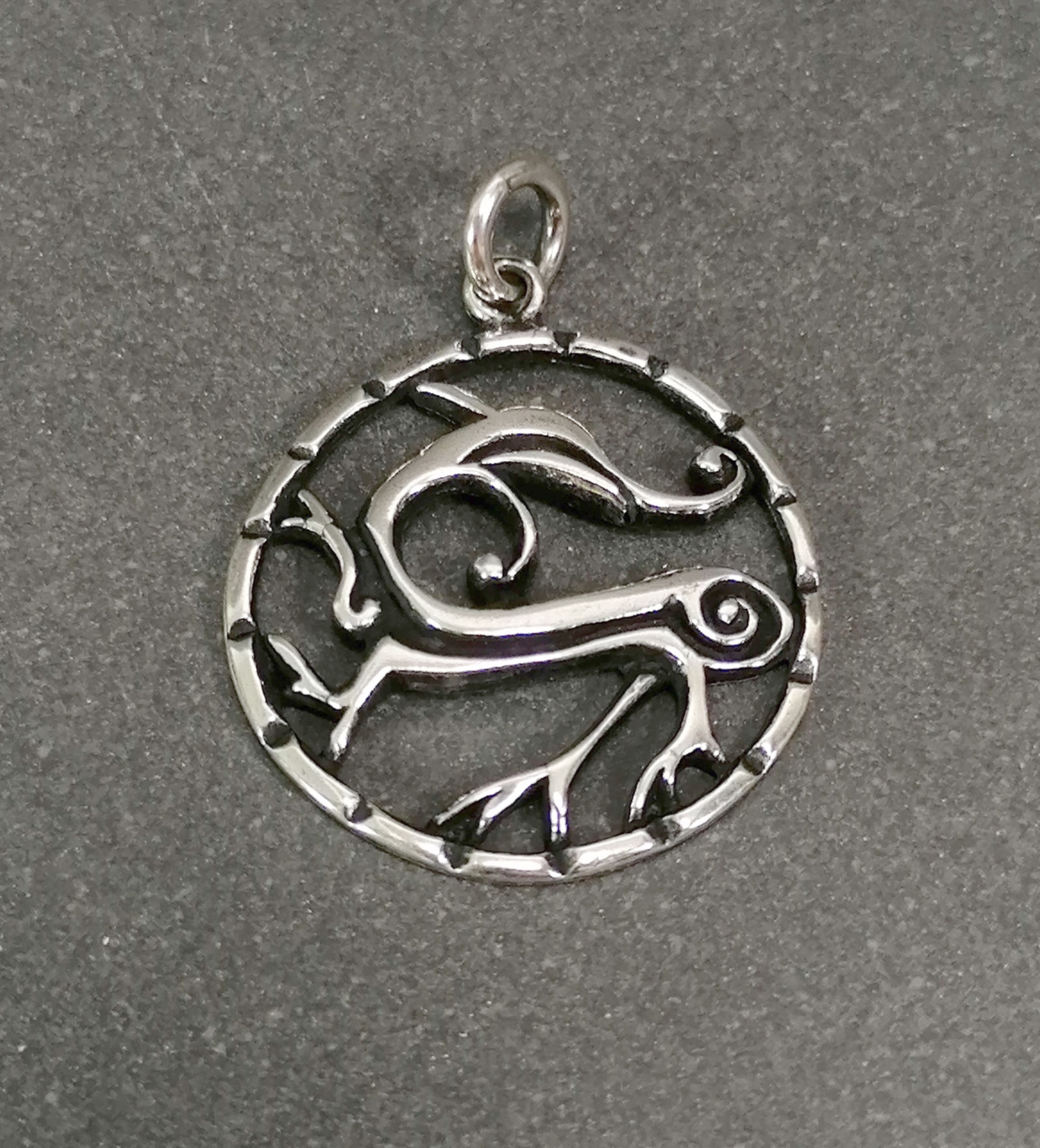 Spiralhjort - Hänge i Silver