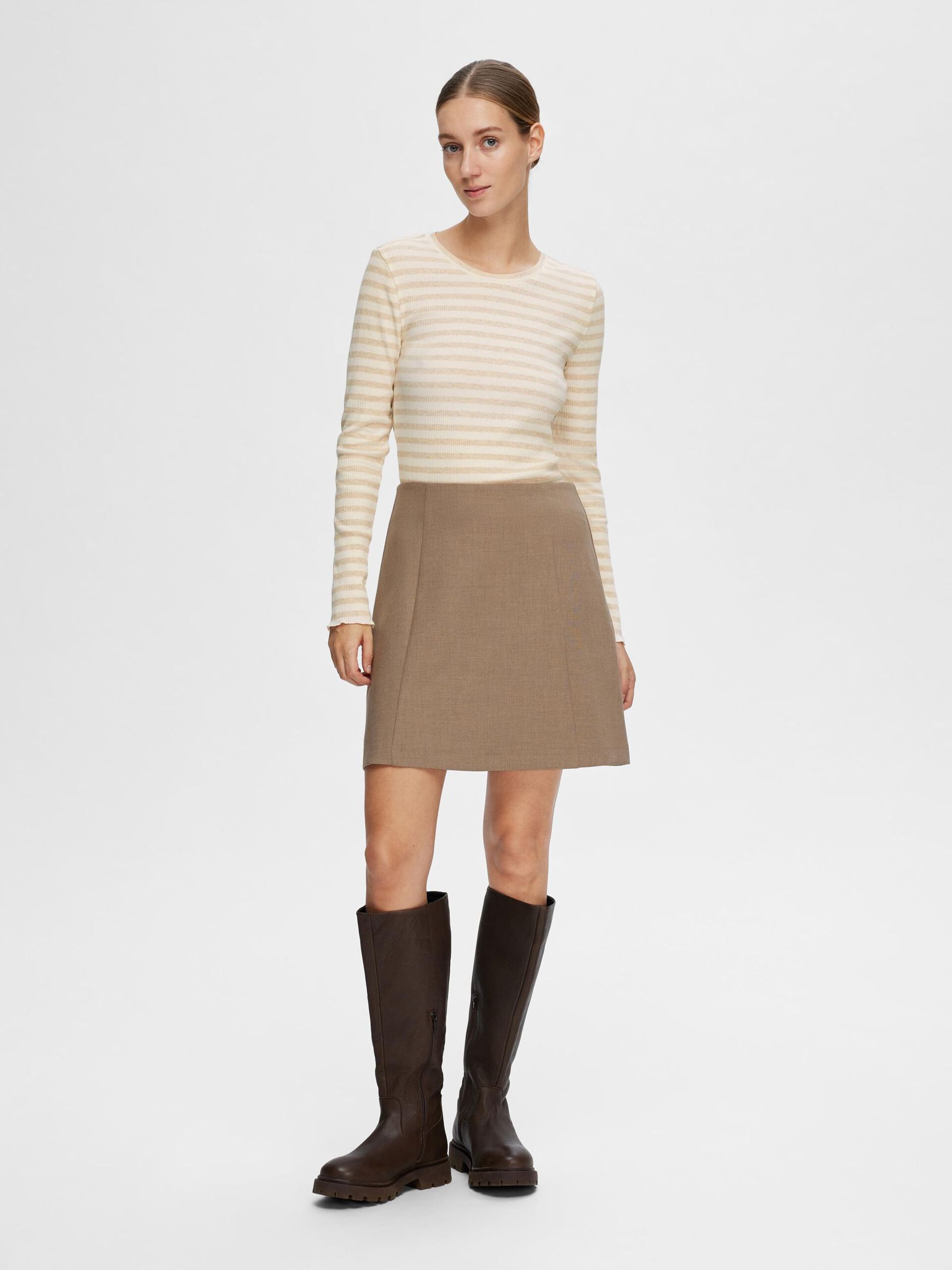 Selected Femme Striped Long Sleeve T-shirt - 2