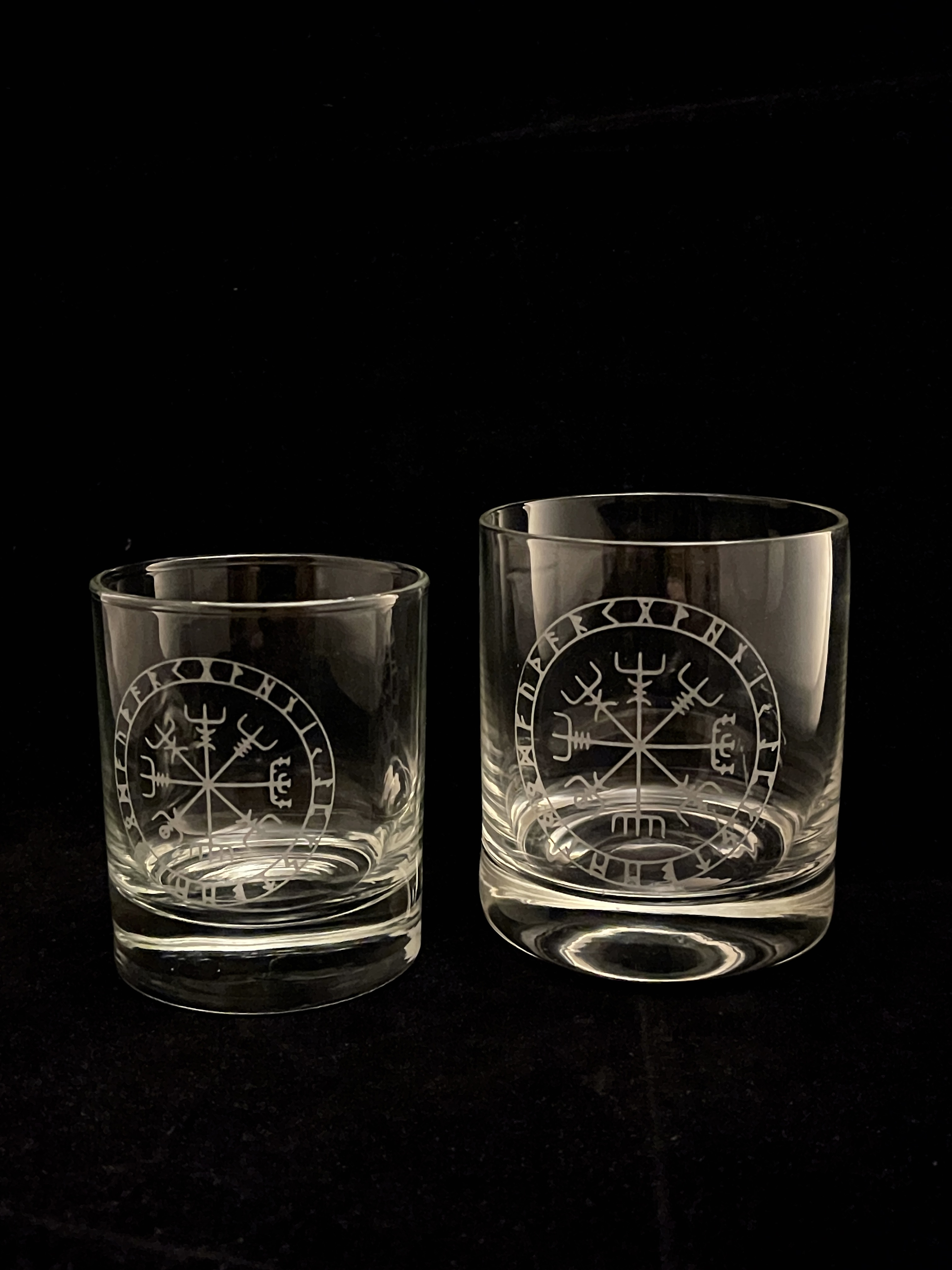 Wikinger - Vegvisir Whiskygläser